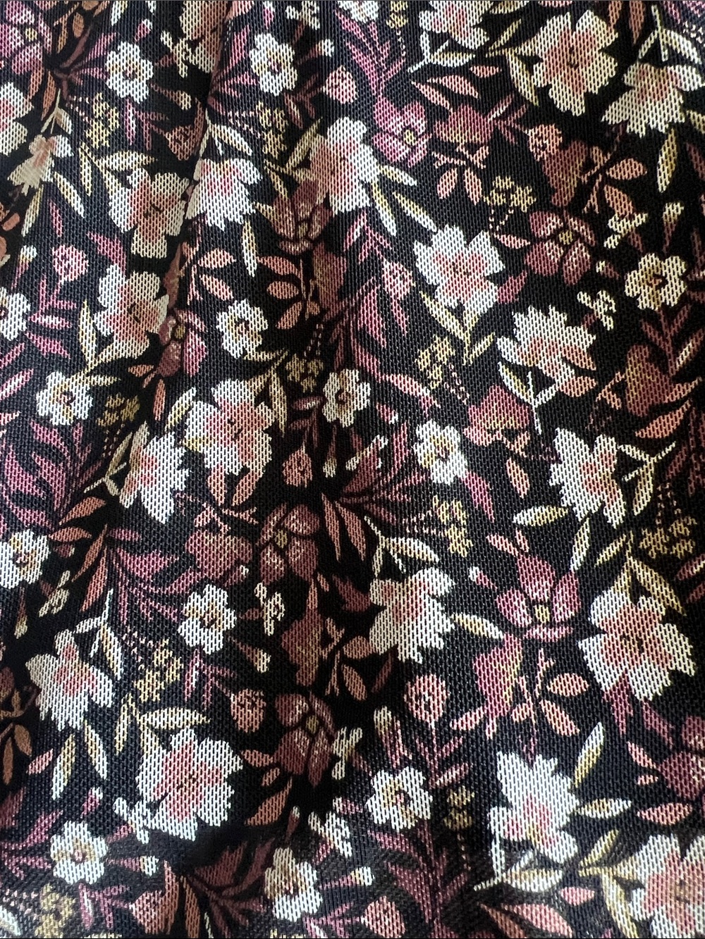 torrid Black Floral Midi Skirt with Pink Blossoms - Picture 3 of 4